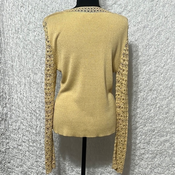 JULIANA SILK BLEND KNIT WOMENS SWEATER SIZE L - Picture 3 of 8